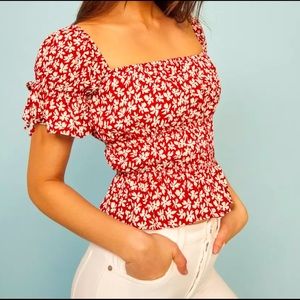 Reformation Solis Top in Grenadine